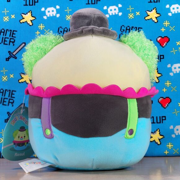 Squishmallow Resul the Clown 8" UltraSoft Stuffed Blacklight Squad Toy Plush NWT - Picture 2 of 6
